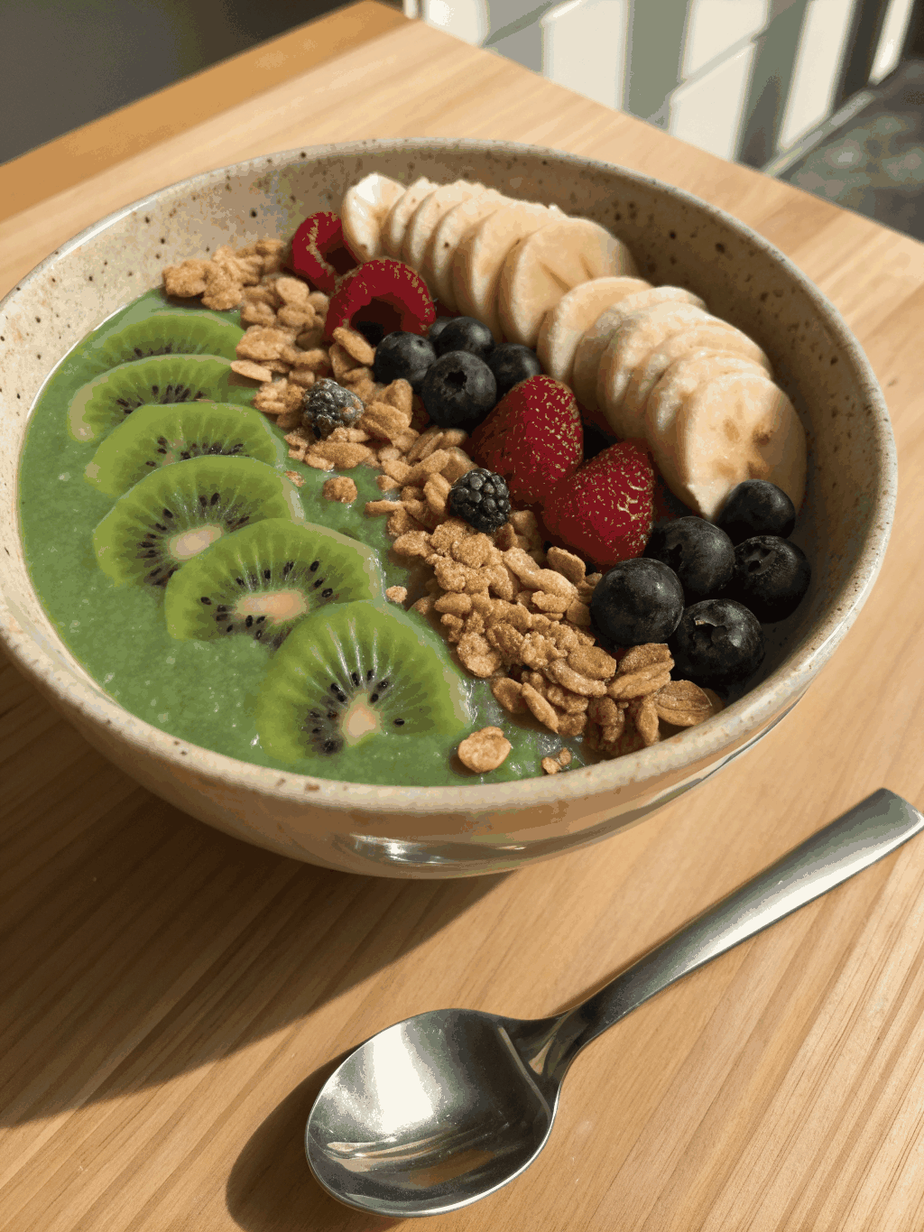 Refreshing berry smoothie bowl