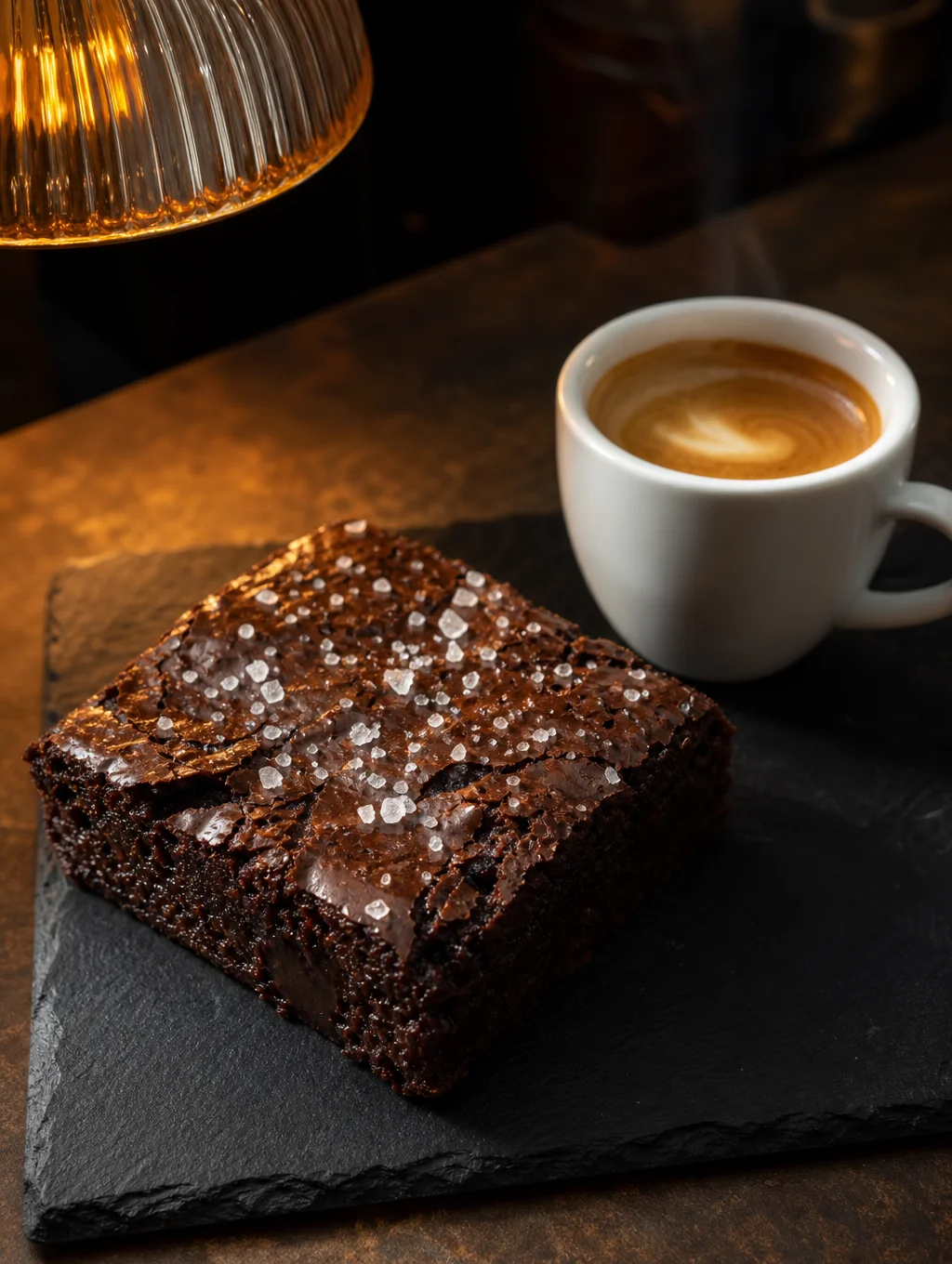 Rich dark chocolate tart with sea salt