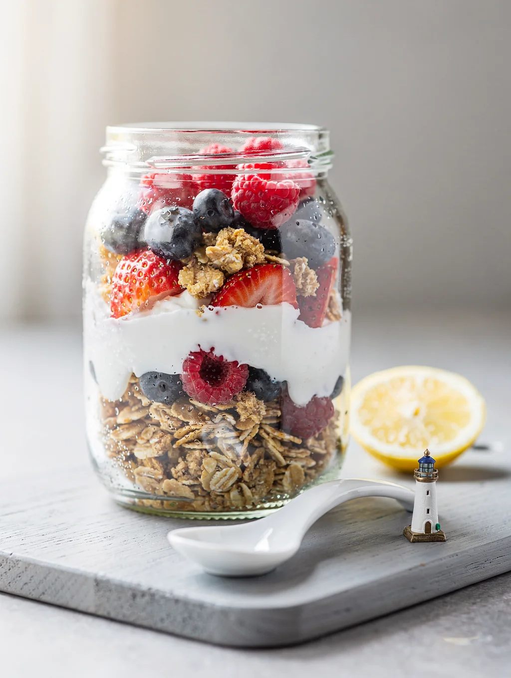 Warm morning oats with seasonal berries